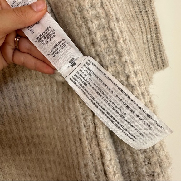 Abercrombie and Fitch Waffle Knit Duster Cardigan Sweater Size Small - Picture 5 of 5